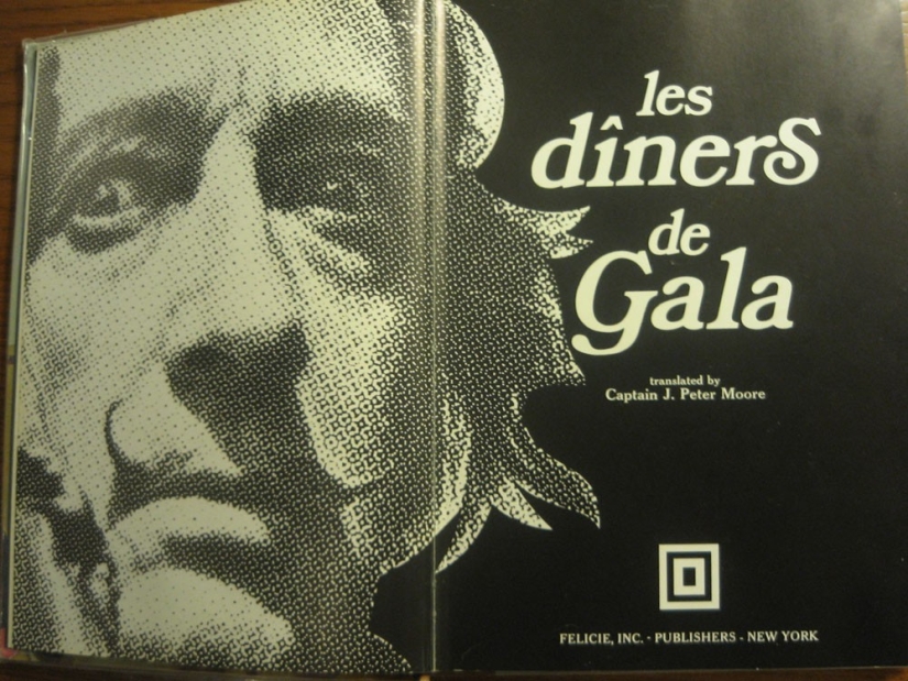 Libro de cocina de Salvador Dalí con ilustraciones no infantiles