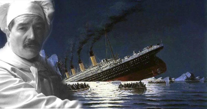 Like booze Baker saved from the Titanic, and many passengers of the sunken liner