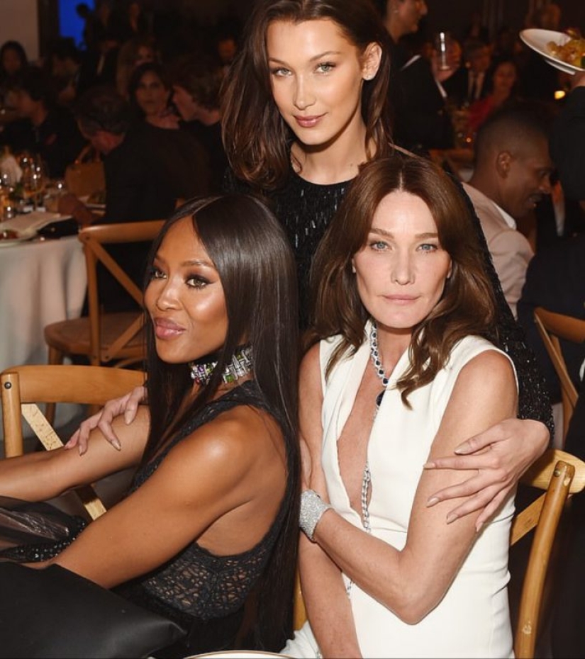 Like two drops of water: Bella Hadid and Carla Bruni are similar to each other like twins