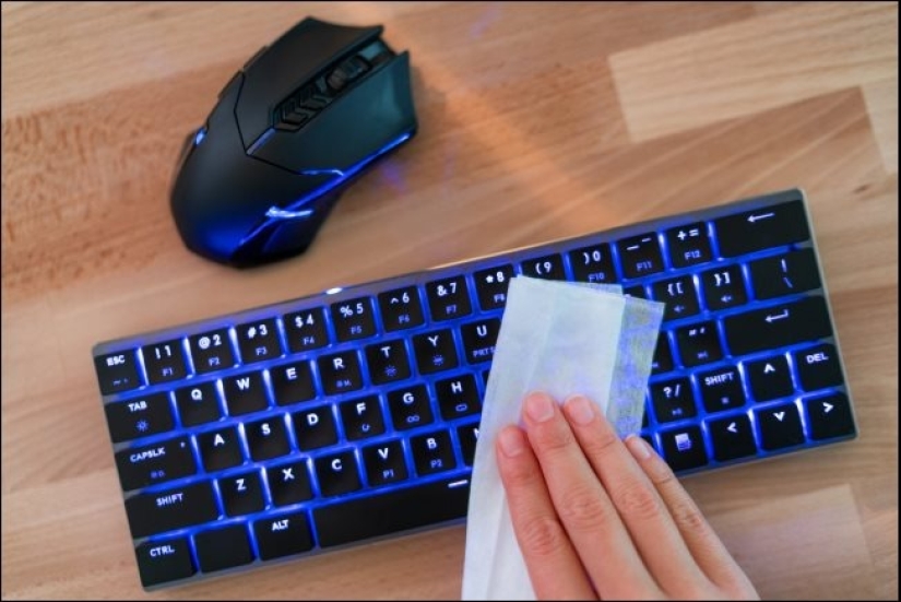 Limpieza de la garantía de la salud: cómo desinfectar el ratón y el teclado