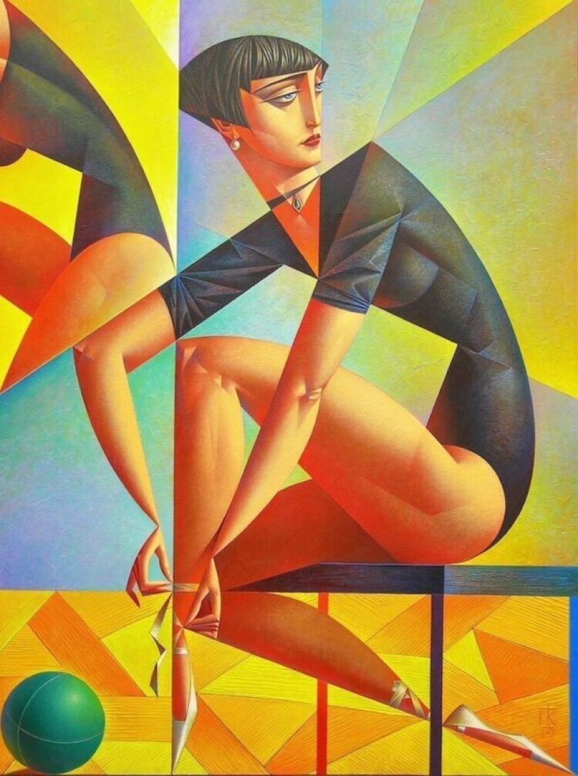 Lleno de tentación pinturas del artista de vanguardia ruso Georgy Kurasov