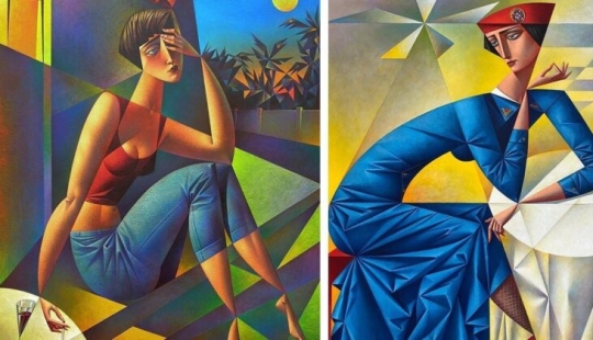 Lleno de tentación pinturas del artista de vanguardia ruso Georgy Kurasov