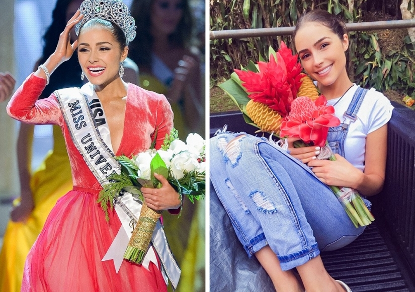 Lo reinas de belleza en la alfombra roja y en la vida real