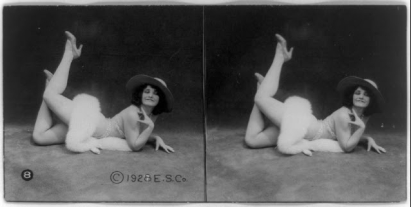 Long before VR porn, there was this: stereo pictures of sexy girls of the 20s