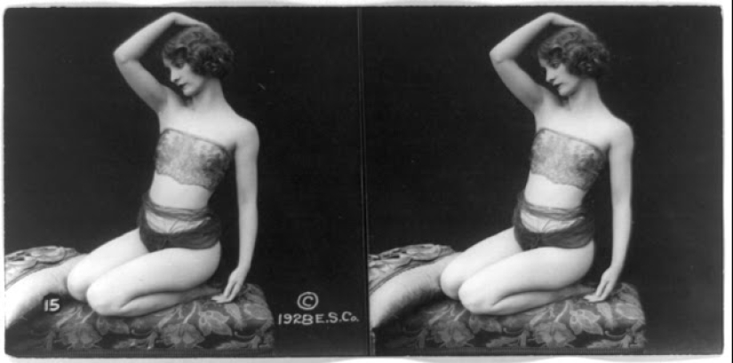 Long before VR porn, there was this: stereo pictures of sexy girls of the 20s