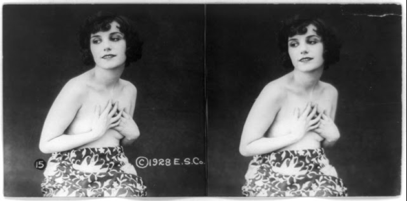 Long before VR porn, there was this: stereo pictures of sexy girls of the 20s