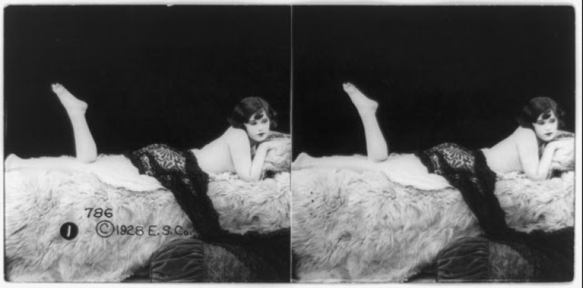 Long before VR porn, there was this: stereo pictures of sexy girls of the 20s