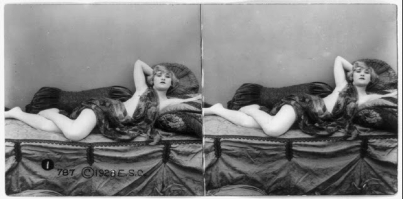 Long before VR porn, there was this: stereo pictures of sexy girls of the 20s