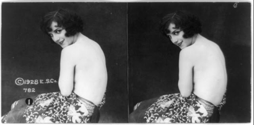 Long before VR porn, there was this: stereo pictures of sexy girls of the 20s