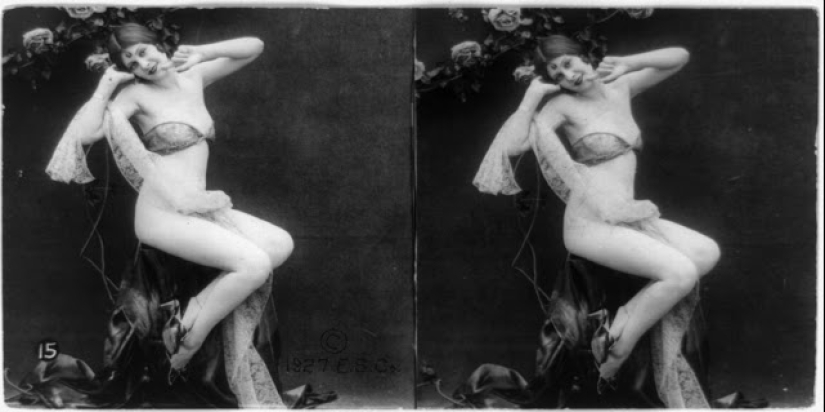 Long before VR porn, there was this: stereo pictures of sexy girls of the 20s