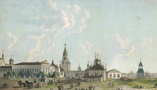 Looked like the Moscow of the late XVIII century before the great fire of 1812