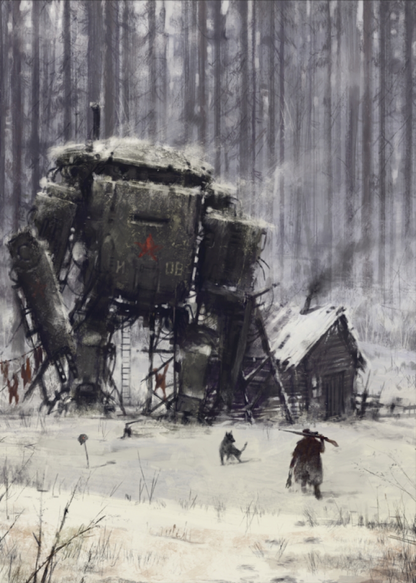 Los Robots, los caballeros y los monstruos: el místico mundo de Jakub Rozalski