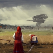 Los Robots, los caballeros y los monstruos: el místico mundo de Jakub Rozalski