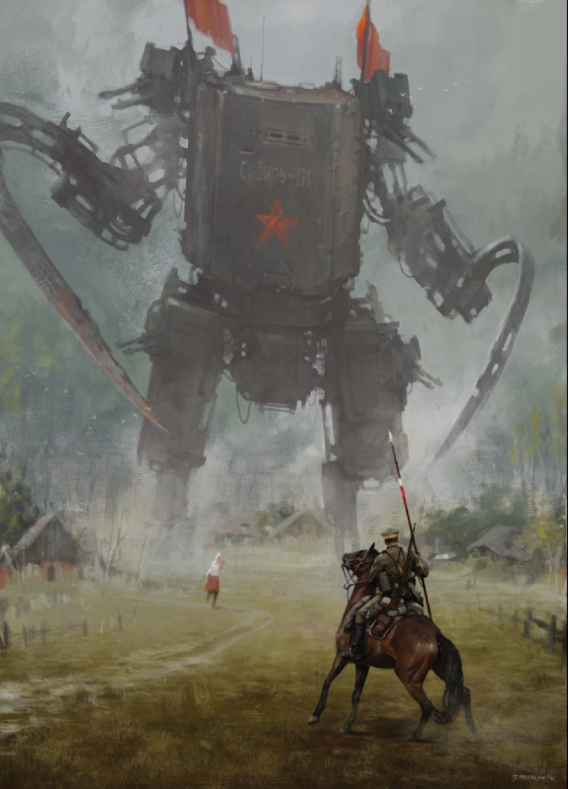 Los Robots, los caballeros y los monstruos: el místico mundo de Jakub Rozalski