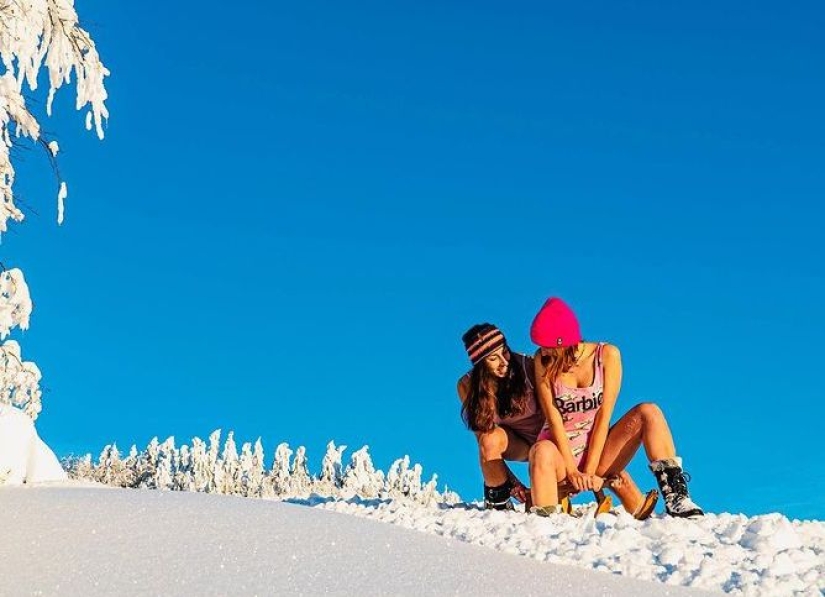 Lovers of mountain tanning