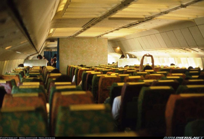 Luxury flight in the seventies on a Boeing 747