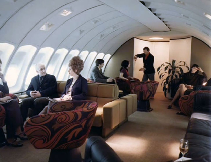 Luxury flight in the seventies on a Boeing 747