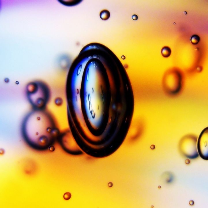 Macrophoto of liquids