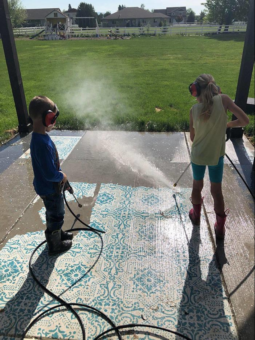 Magic of purity: 30 things before and after the pressure washer