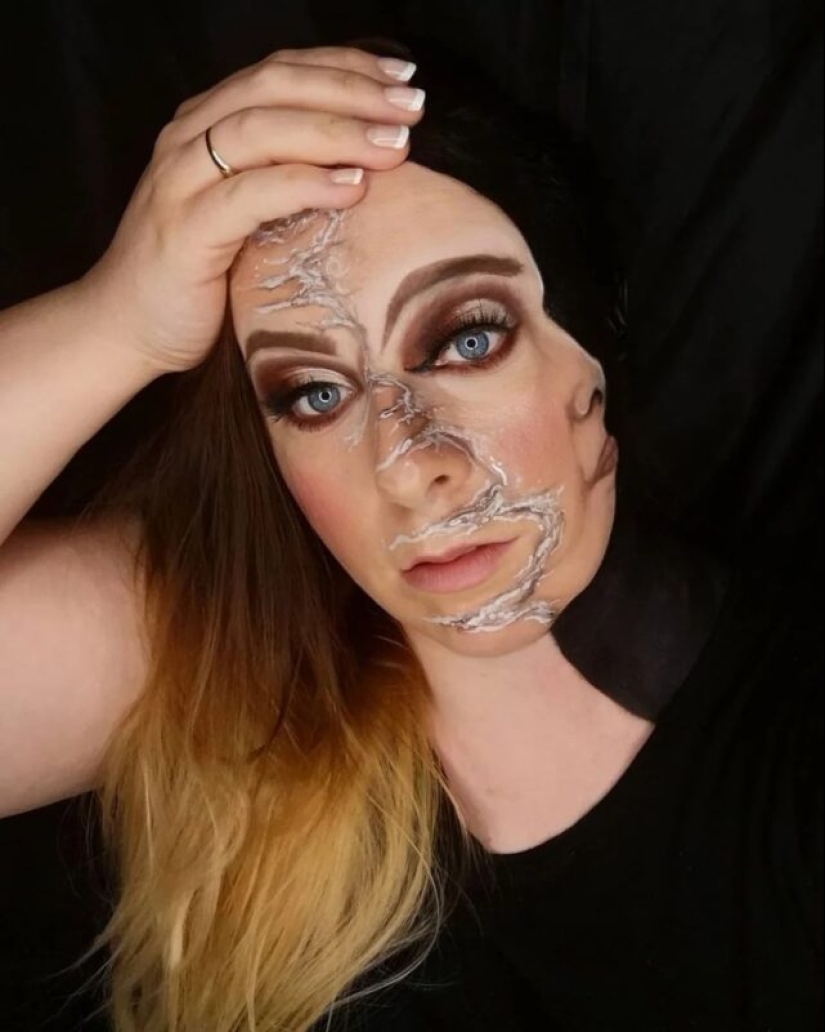 Make-up artist Hannah Grace and her incredible make-up illusions