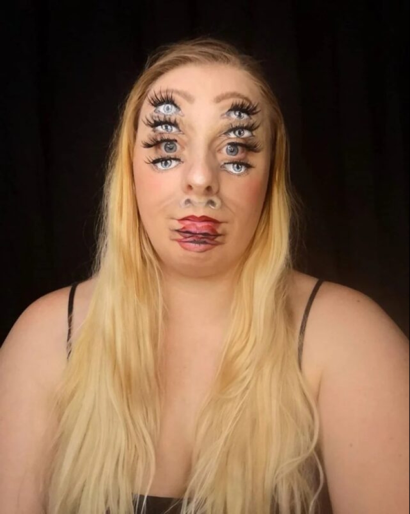 Make-up artist Hannah Grace and her incredible make-up illusions