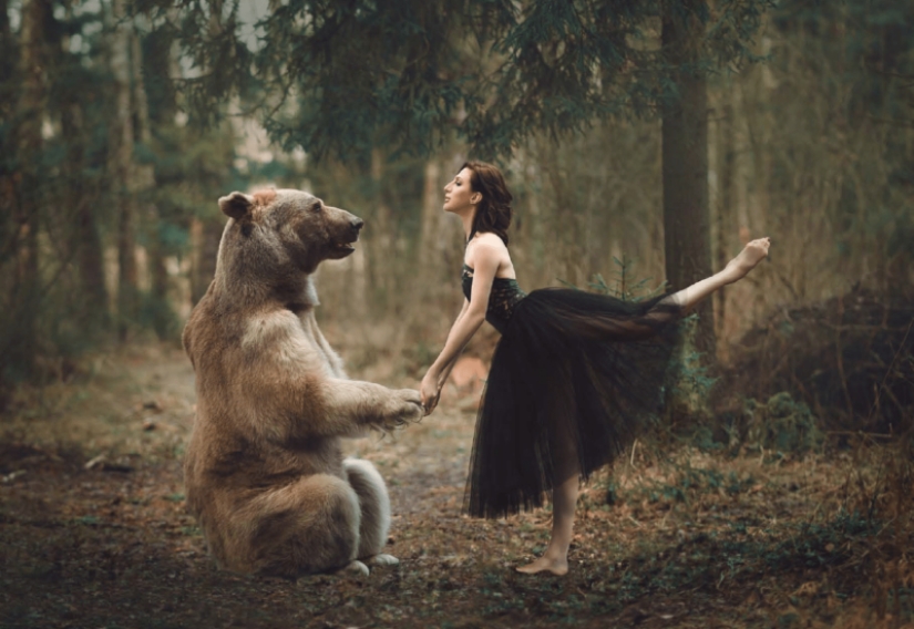 Mágica sesión de fotos con animales Anastasiya Dobrovolskaya