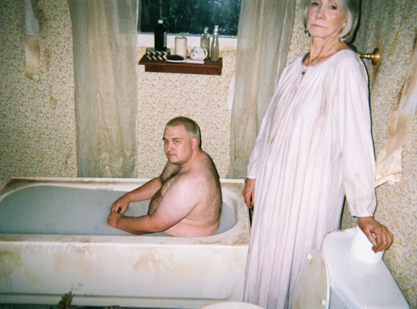 Milk baths under the supervision of granny. Who are these people and why are they doing this?