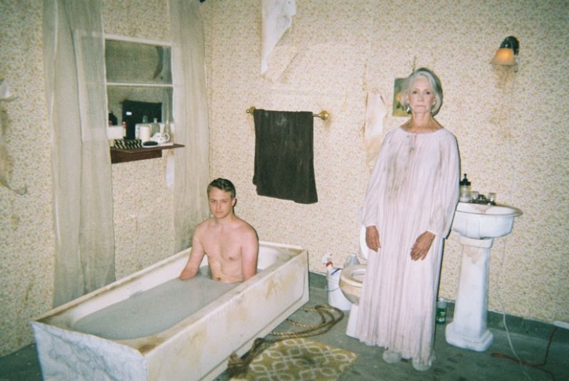 Milk baths under the supervision of granny. Who are these people and why are they doing this?