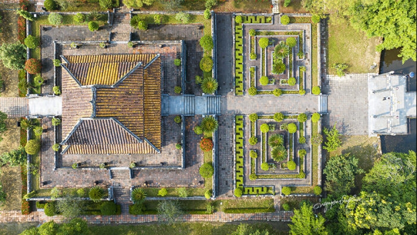 Mis fotografías aéreas que muestran tumbas en Vietnam de la época de la dinastía Nguyen