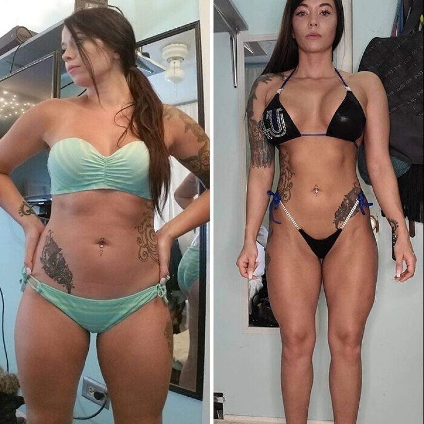 Mismo peso, cuerpo diferente: 30 ejemplos de "antes" y "después" de entrenamiento en el gimnasio