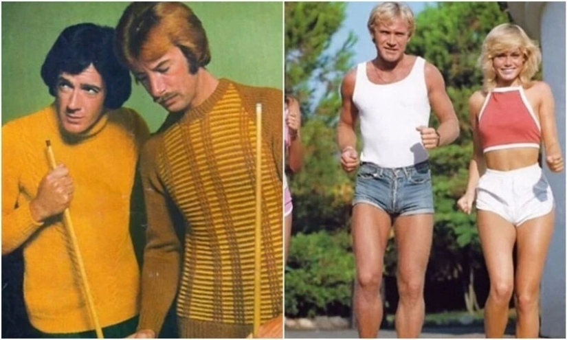 Moda masculina despiadada de los años 70