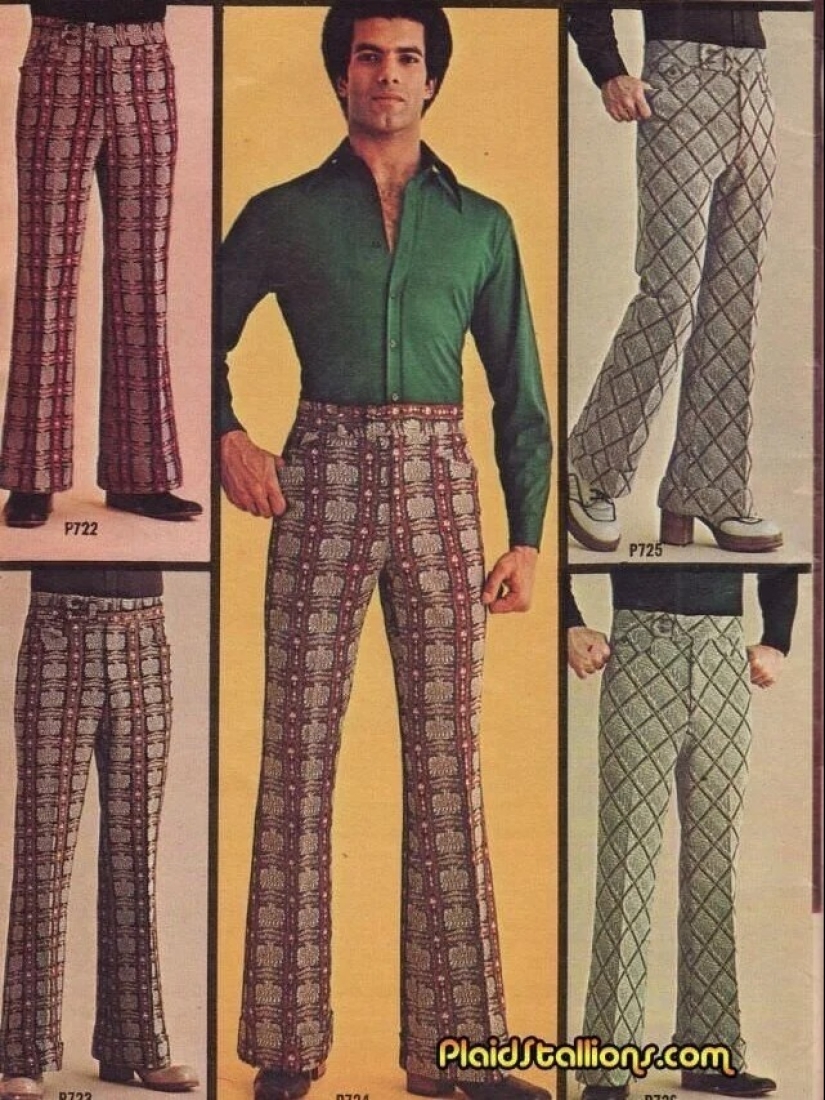 Moda masculina despiadada de los años 70