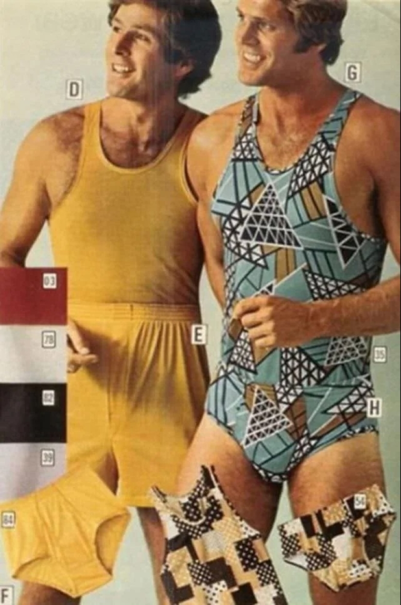 Moda masculina despiadada de los años 70