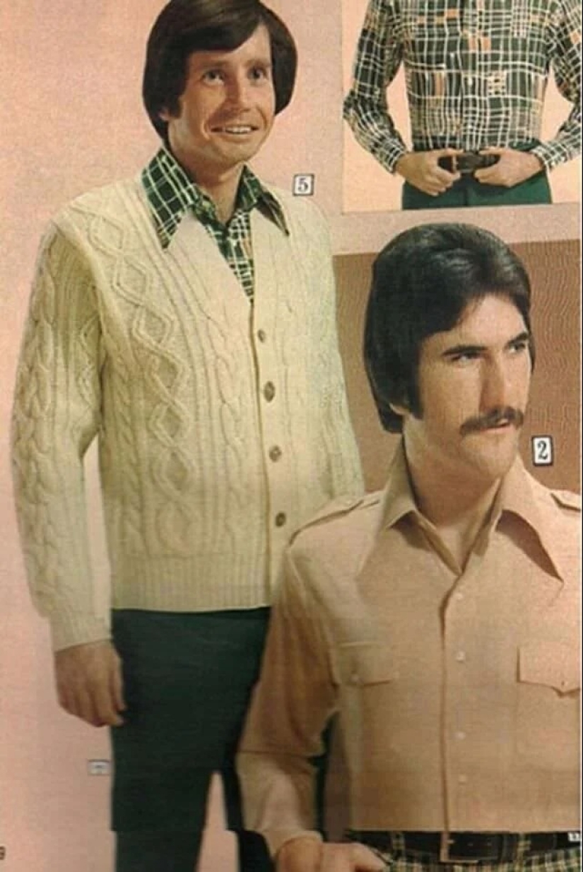 Moda masculina despiadada de los años 70