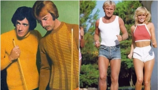 Moda masculina despiadada de los años 70