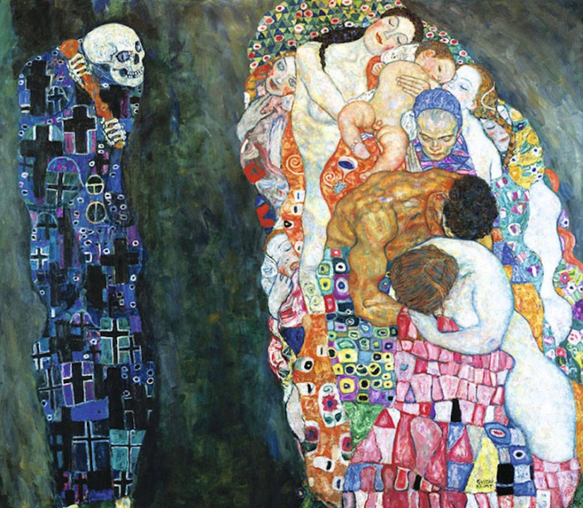 Modelos reales recrearon las famosas pinturas de Gustav Klimt