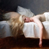 Modern classic painting Nick ALM, "I refer primarily to the inner world"