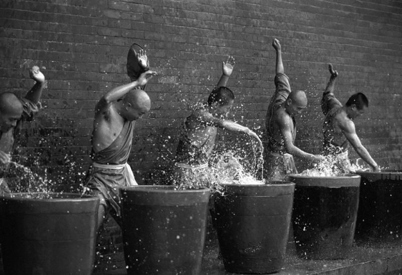 Monjes del Monasterio de Shaolin