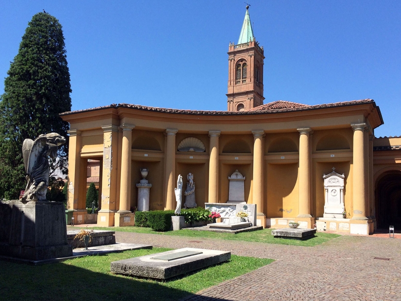 Monumental Cemetery of Certosa in Bologna