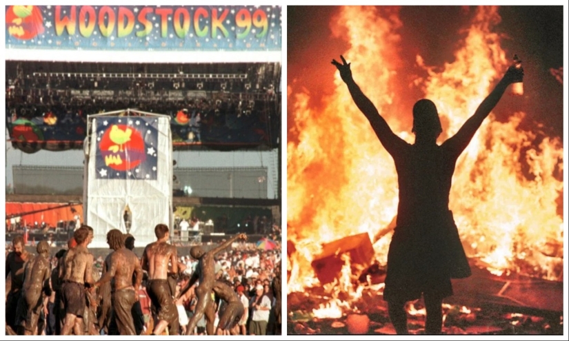 Moshpit, fire and stench: how the Woodstock Festival was held in 1999