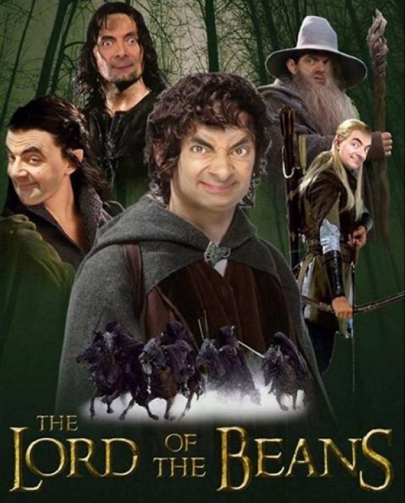 Mr. Bean starred in almost all the films, there is evidence