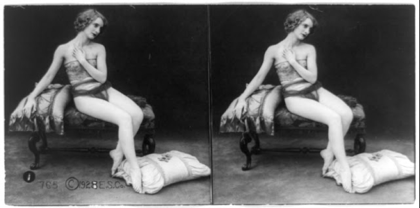 Mucho antes del porno VR, había esto: imágenes estéreo de chicas sexy de los años 20