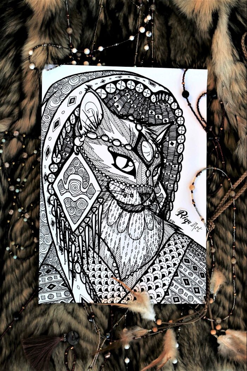 Muri-Cati: Mis 13 ilustraciones que representan la tribu felina desconocida