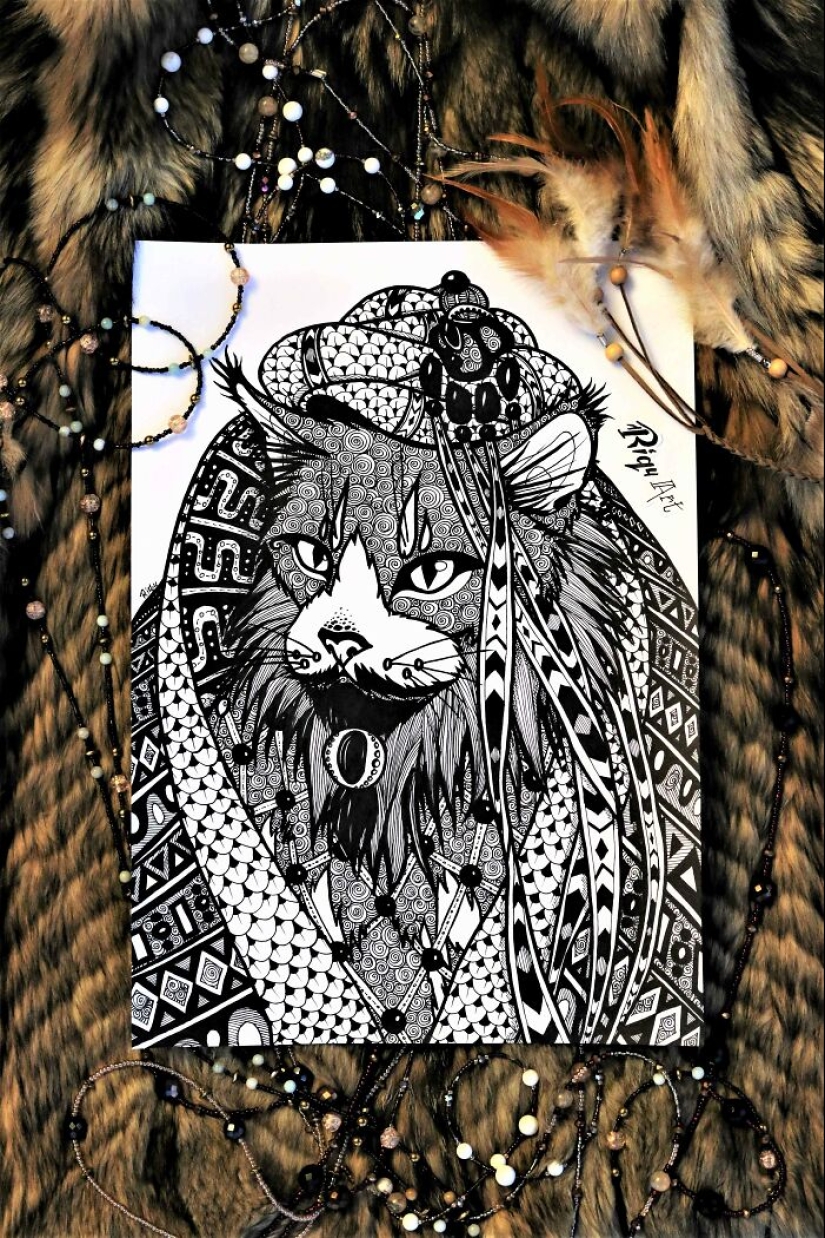 Muri-Cati: Mis 13 ilustraciones que representan la tribu felina desconocida