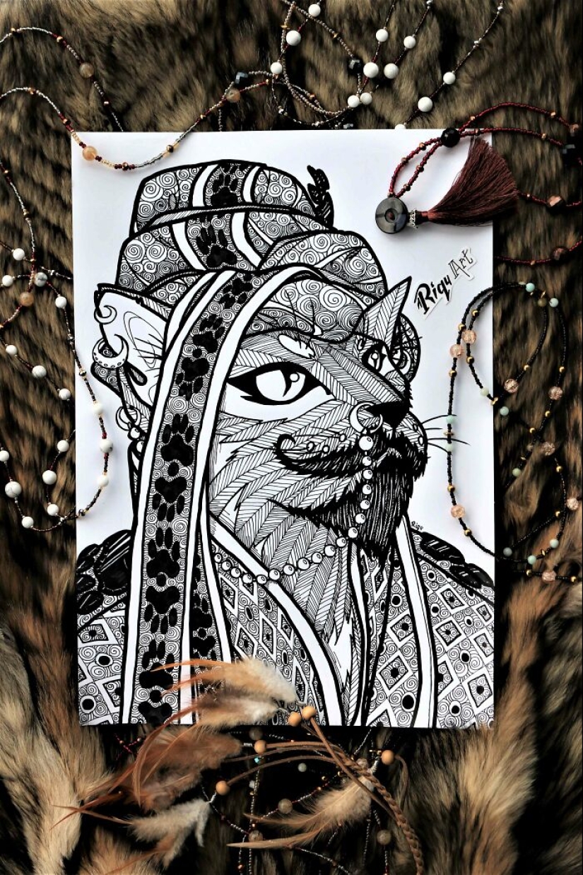 Muri-Cati: My 13 Illustrations Depicting The Undiscovered Cat Tribe
