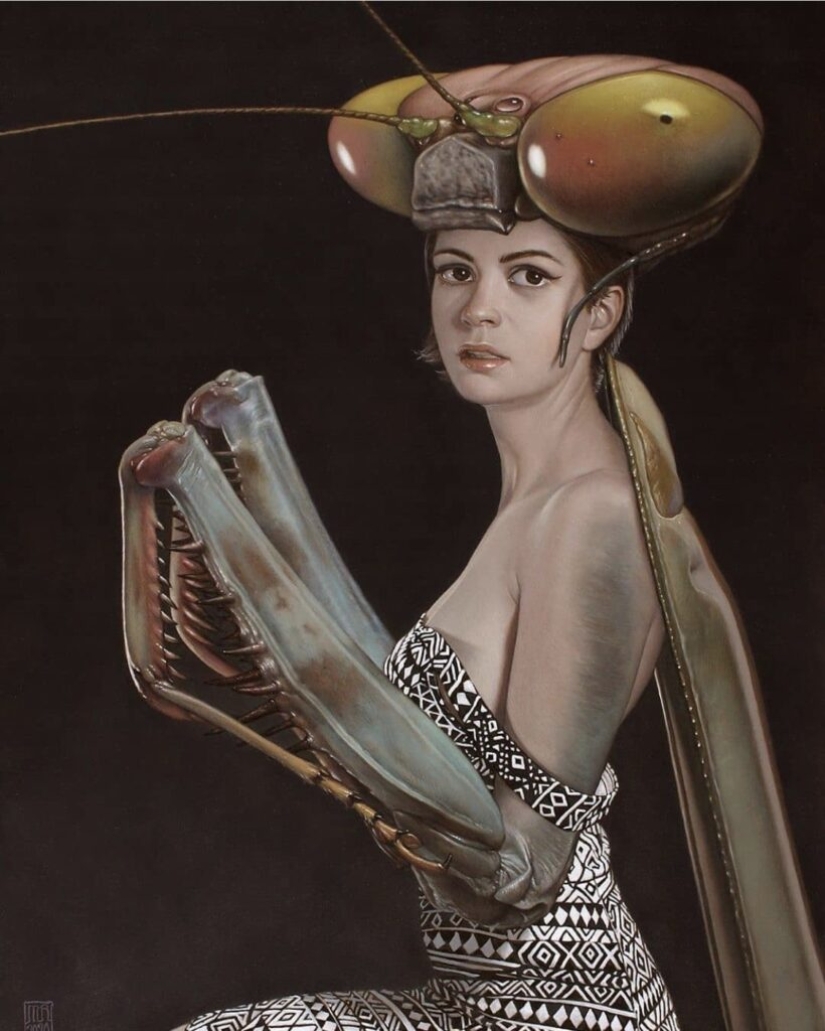 Mysterious beauties in the paintings of the master of fantastic realism Michael Maschka