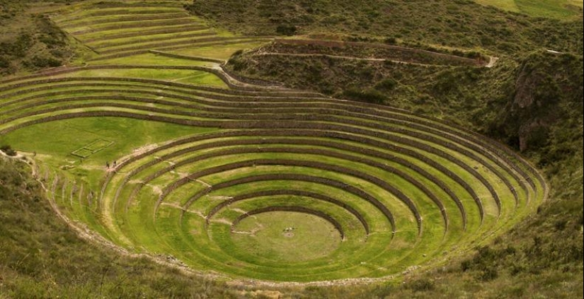 Mystical agricultural Inca terraces of Moray