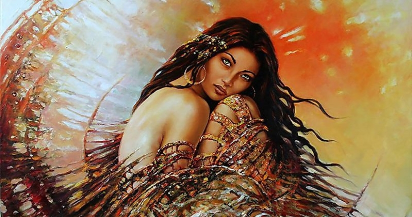 Mystical beauties in the paintings of Polish artist Karol Bak