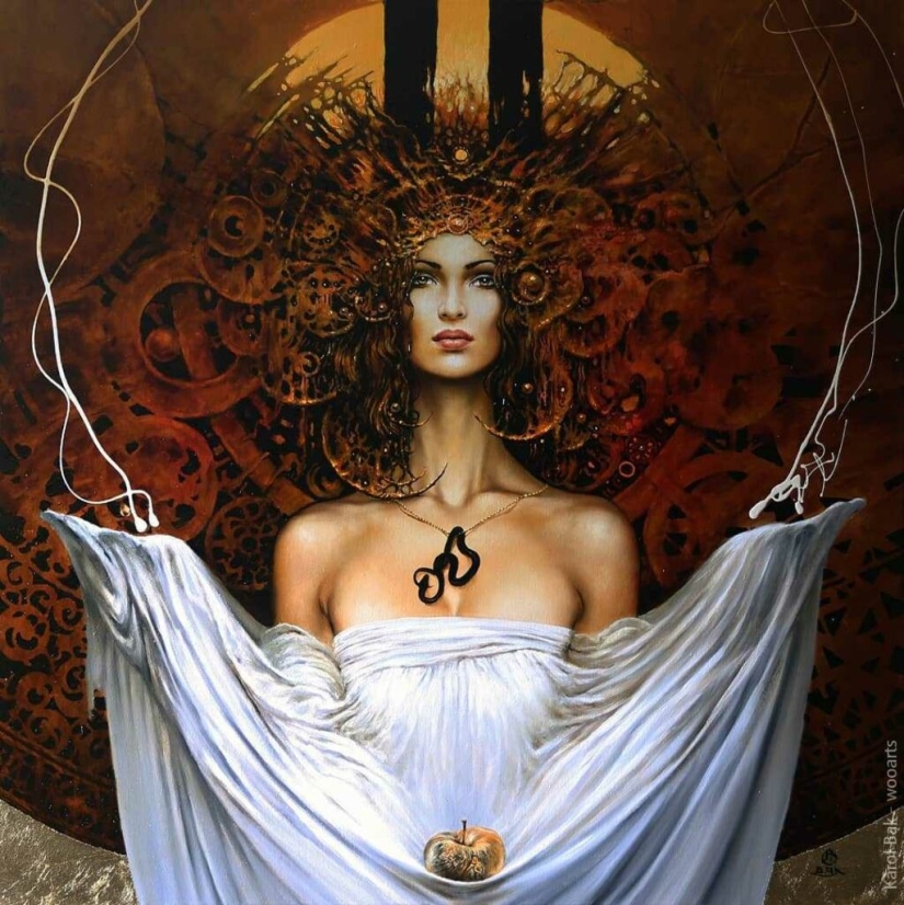 Mystical beauties in the paintings of Polish artist Karol Bak