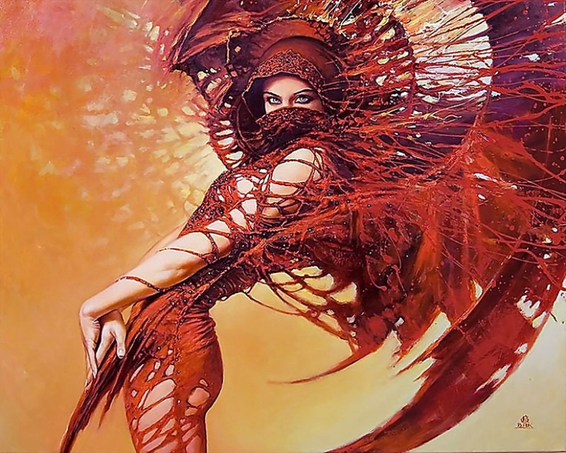 Mystical beauties in the paintings of Polish artist Karol Bak